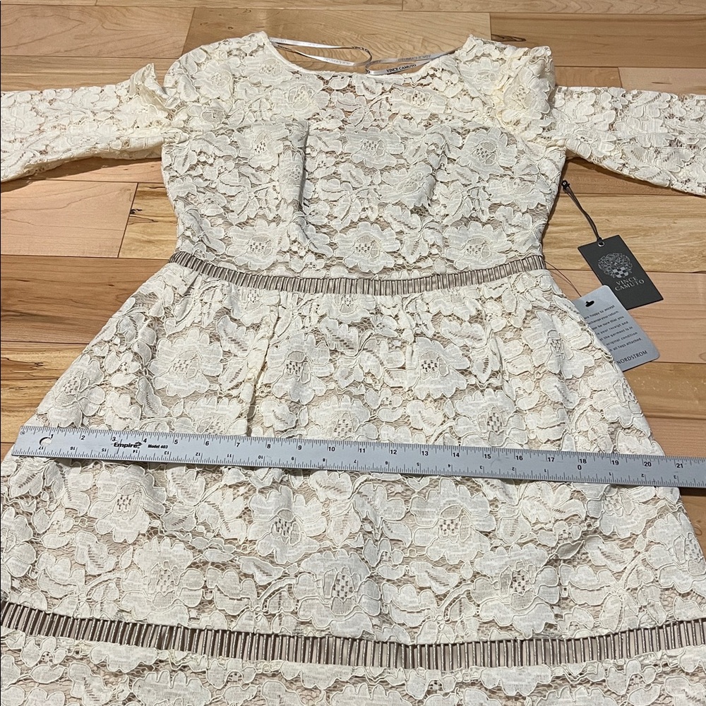 Vince Camuto Cream Lace Dress - Picture 5 of 16